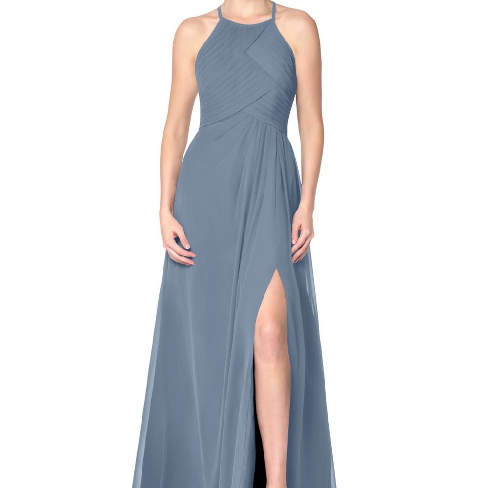 Azazie Ginger Allure bridesmaid dress Dusty Blue